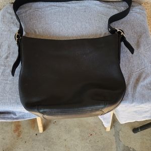 Coach black soft leather bag used